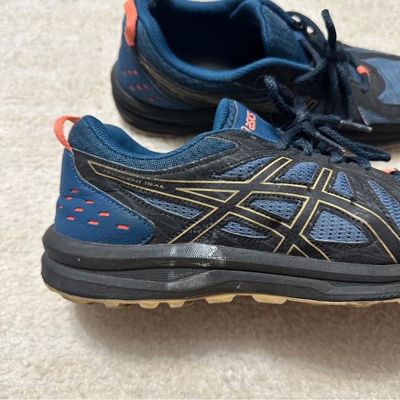 Asics Frequent Trail Men's US 10 Blue Hiking Shoe Sneaker 1011A034 - Picture 6 of 10
